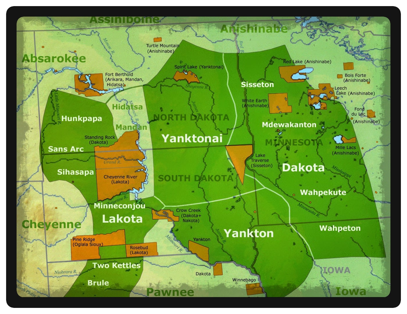 Tribal Affiliations Map